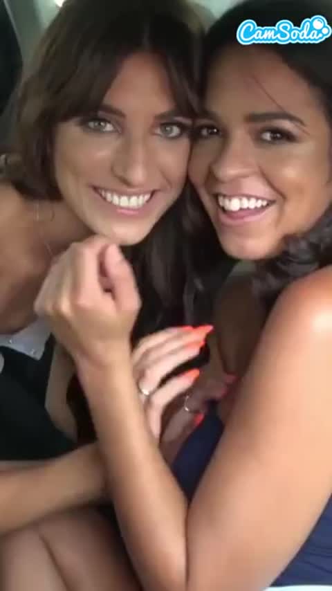 Horny Amateur lesbians Fucking Each Other In a Public Parking Lot @CamSoda