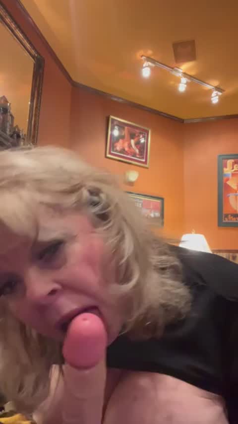 POV: Granny sucking your cock so sloppily 🍆