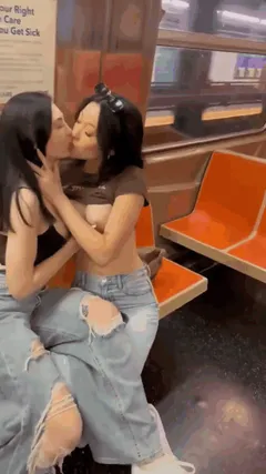 on the train